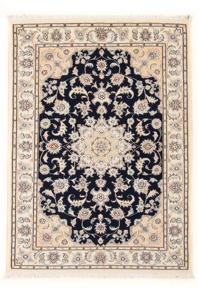 Persisk teppe - Nain - Premium - 120 x 80 cm - mørkeblå