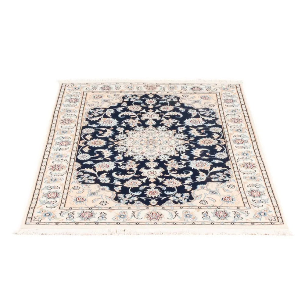 Persisk teppe - Nain - Premium - 120 x 80 cm - mørkeblå