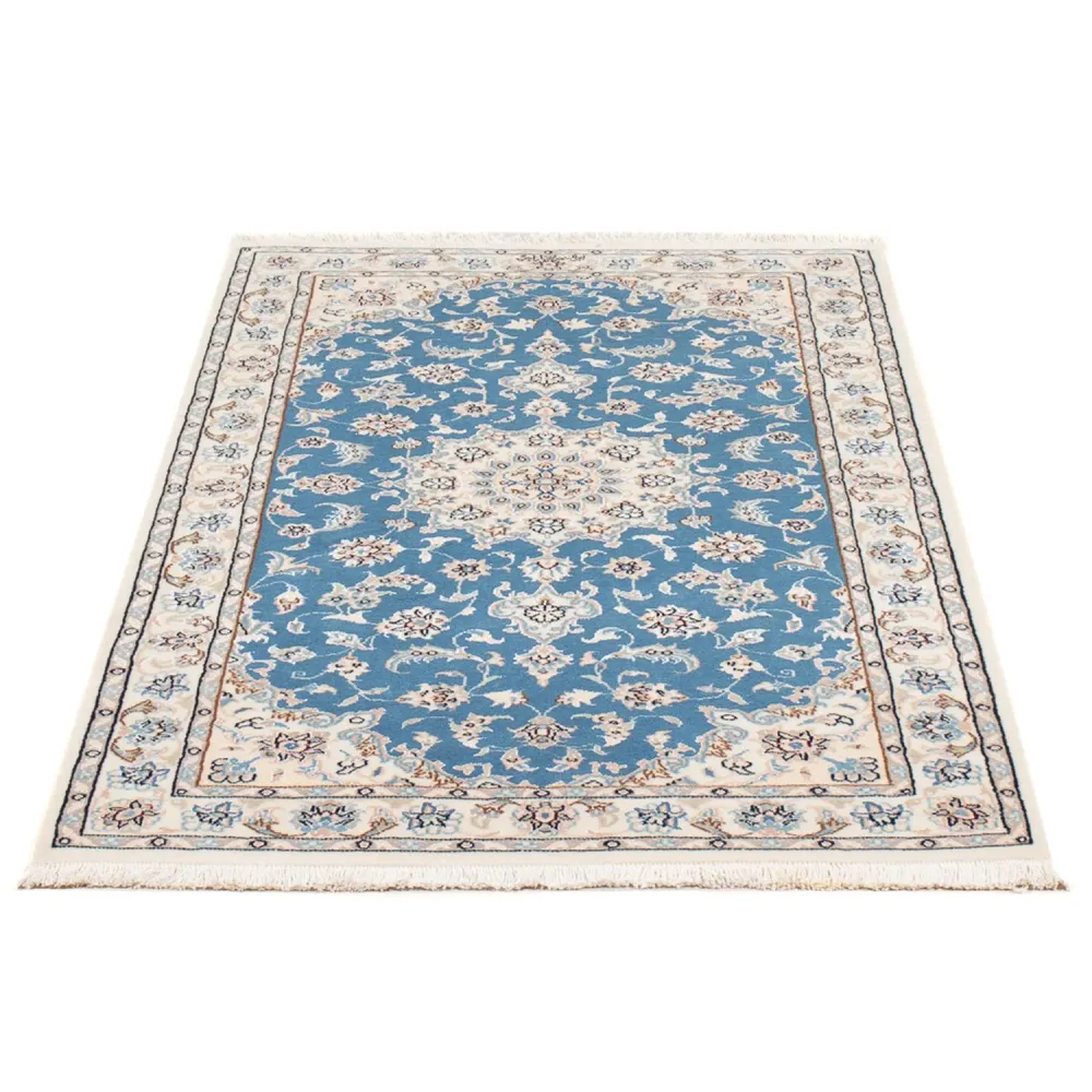 Persisk teppe - Nain - Premium - 138 x 76 cm - lyseblå