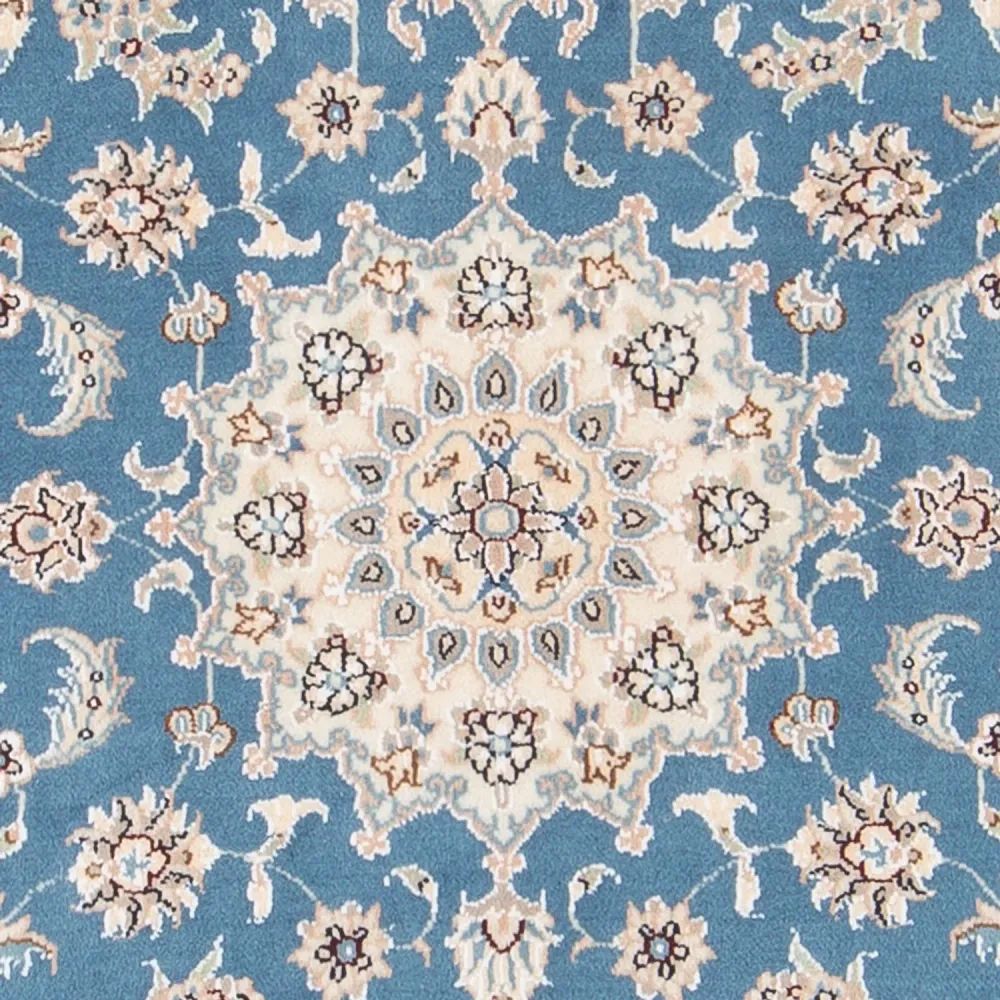 Persisk teppe - Nain - Premium - 138 x 76 cm - lyseblå