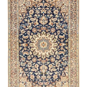 Persisk teppe - Nain - Premium - 143 x 92 cm - mørkeblå