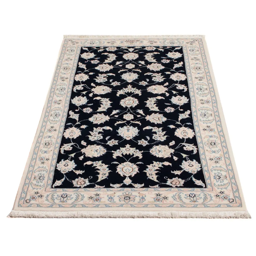 Persisk teppe - Nain - Premium - 148 x 74 cm - mørkeblå
