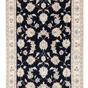 Persisk teppe - Nain - Premium - 148 x 74 cm - mørkeblå