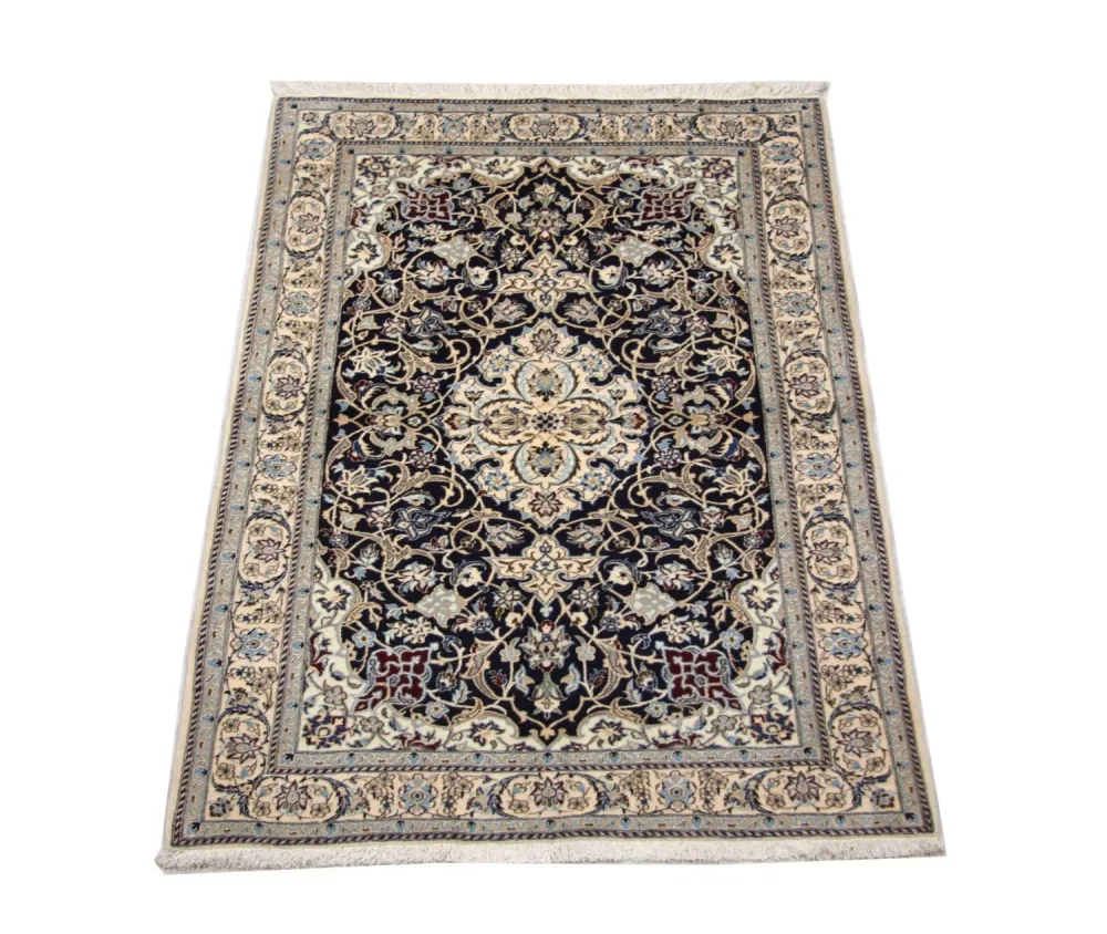 Persisk teppe - Nain - Premium - 152 x 106 cm - mørkeblå