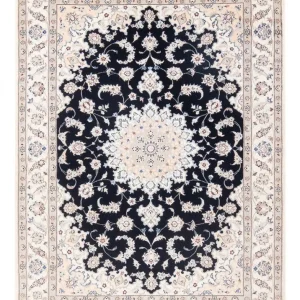 Persisk teppe - Nain - Premium - 160 x 110 cm - mørkeblå