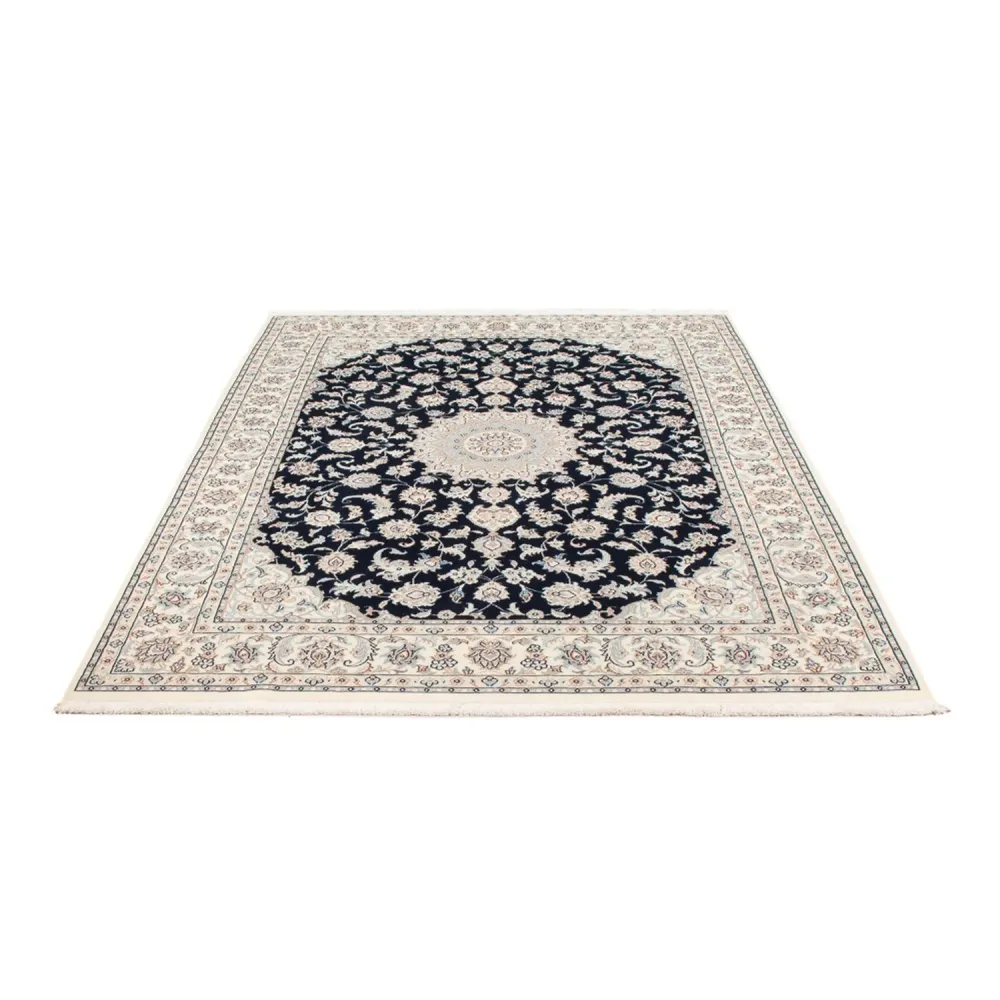 Persisk teppe - Nain - Premium - 202 x 150 cm - mørkeblå