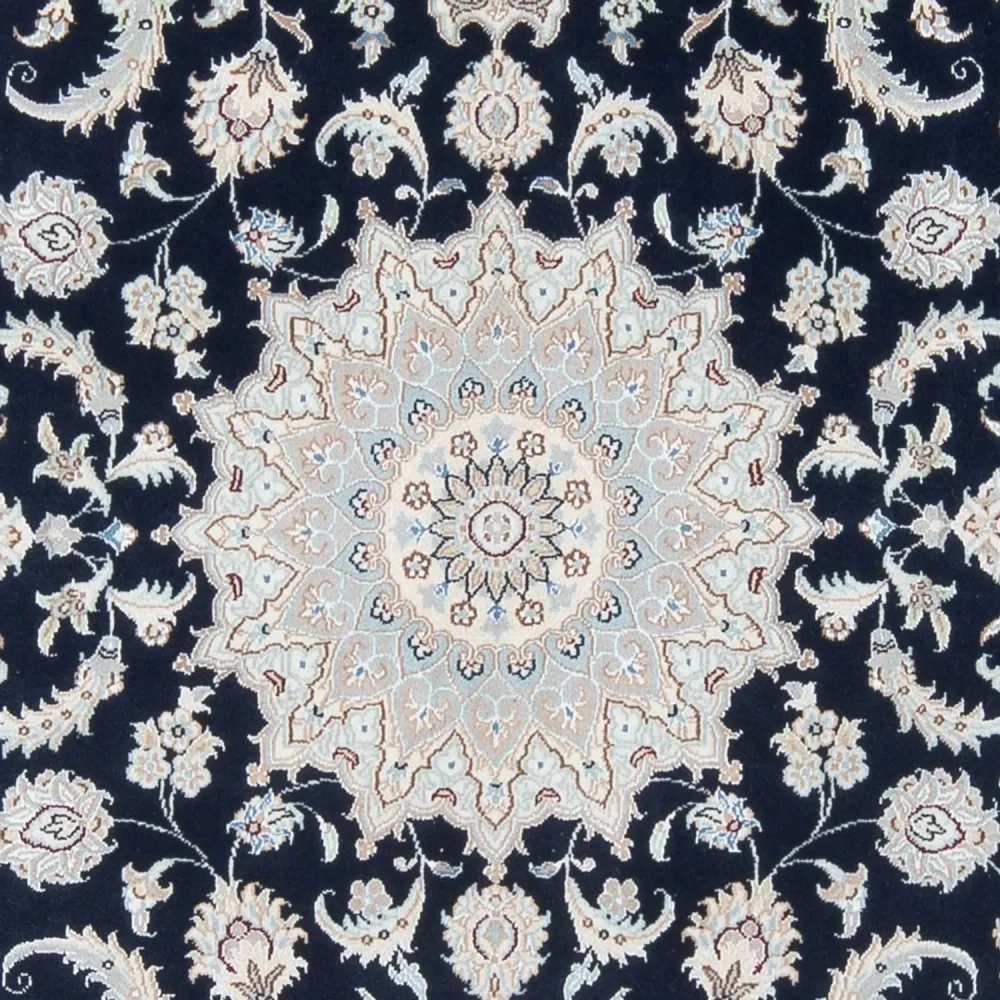 Persisk teppe - Nain - Premium - 202 x 150 cm - mørkeblå