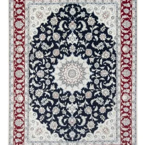 Persisk teppe - Nain - Premium - 204 x 150 cm - mørkeblå