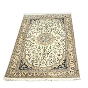 Persisk teppe - Nain - Premium - 205 x 125 cm - naturhvit