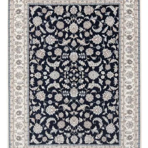 Persisk teppe - Nain - Premium - 205 x 148 cm - mørkeblå