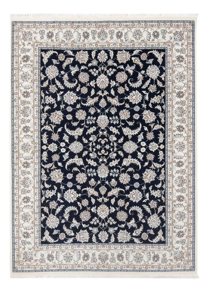 Persisk teppe - Nain - Premium - 205 x 148 cm - mørkeblå