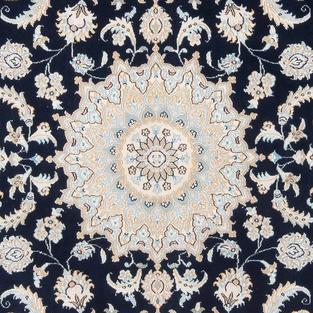 Persisk teppe - Nain - Premium - 205 x 148 cm - mørkeblå