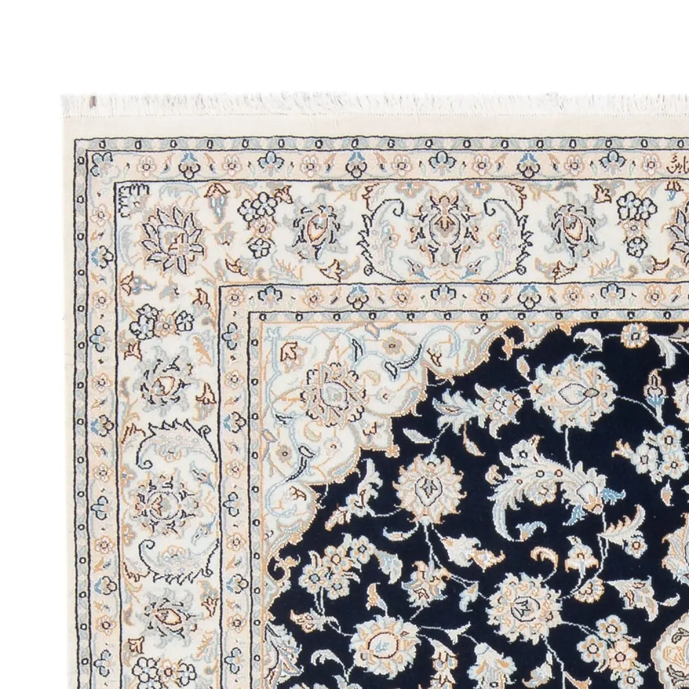Persisk teppe - Nain - Premium - 205 x 148 cm - mørkeblå