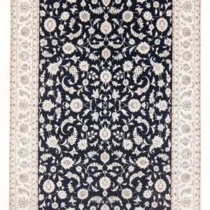 Persisk teppe - Nain - Premium - 297 x 200 cm - mørkeblå