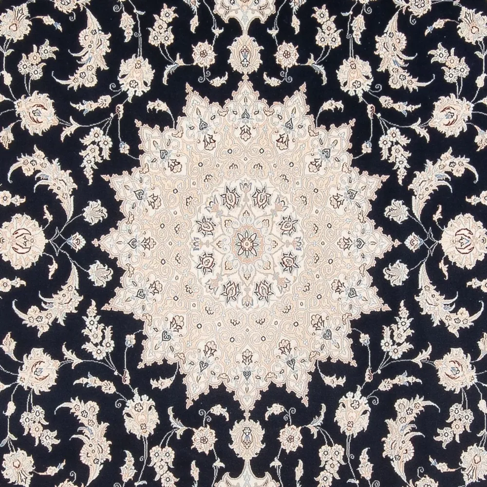 Persisk teppe - Nain - Premium - 340 x 246 cm - mørkeblå