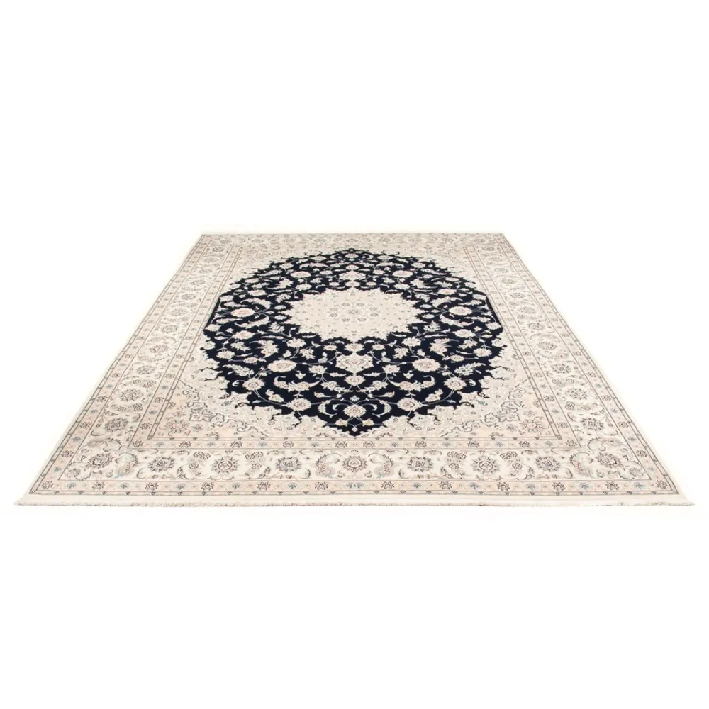 Persisk teppe - Nain - Premium - 340 x 246 cm - mørkeblå