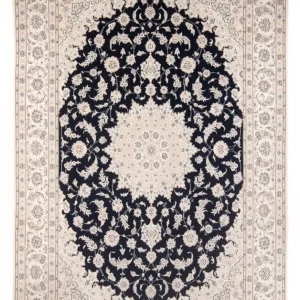Persisk teppe - Nain - Premium - 340 x 246 cm - mørkeblå