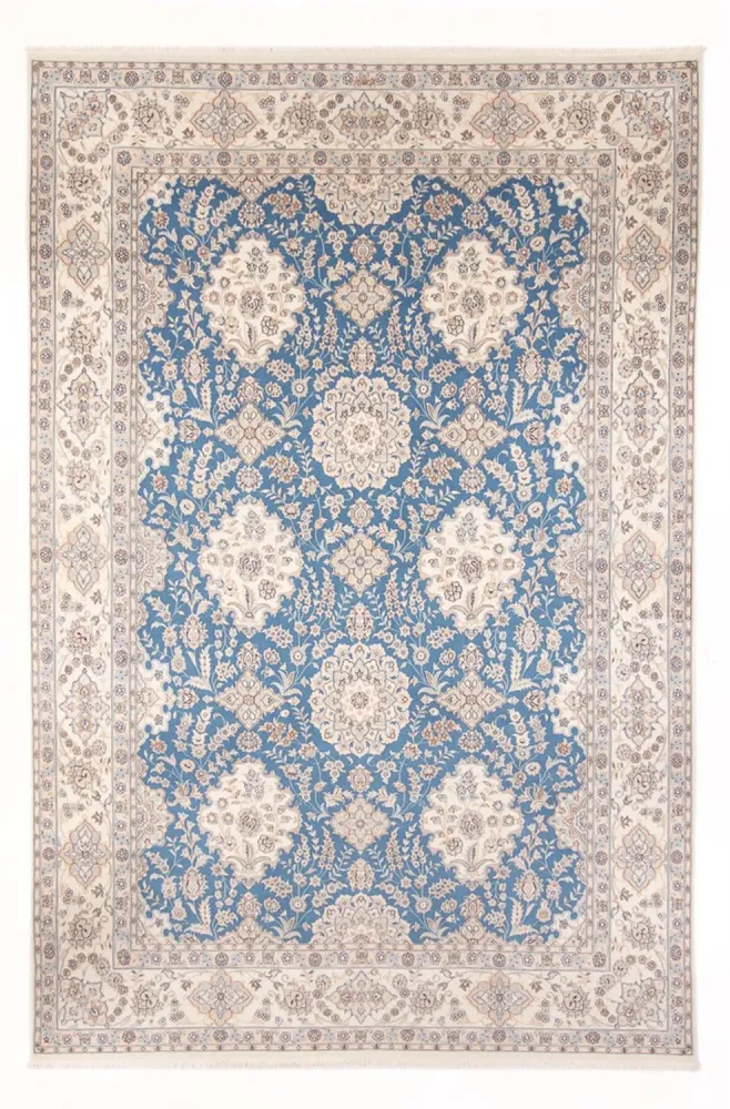 Persisk teppe - Nain - Premium - 348 x 245 cm - lyseblå