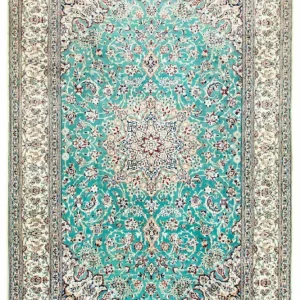 Persisk teppe - Nain - Premium - 357 x 219 cm - grønn