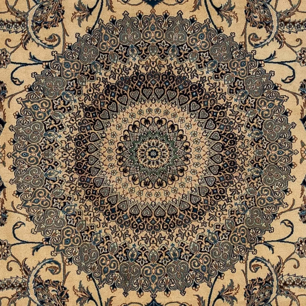 Persisk teppe - Nain - Premium - 362 x 243 cm - mørk beige