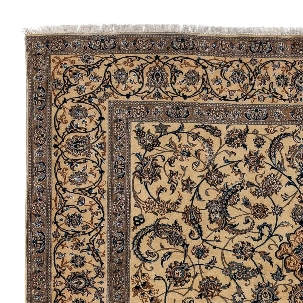 Persisk teppe - Nain - Premium - 362 x 243 cm - mørk beige