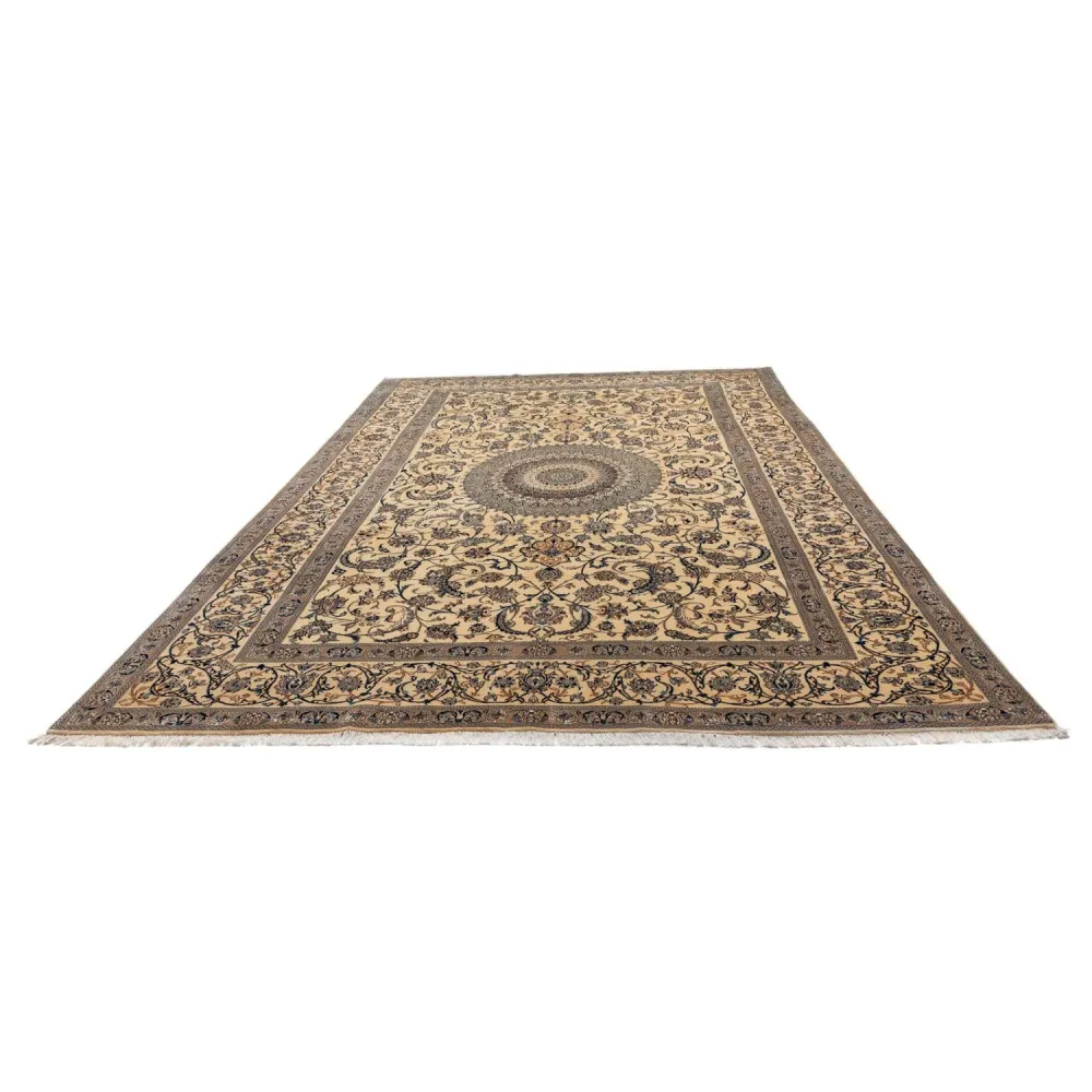 Persisk teppe - Nain - Premium - 362 x 243 cm - mørk beige