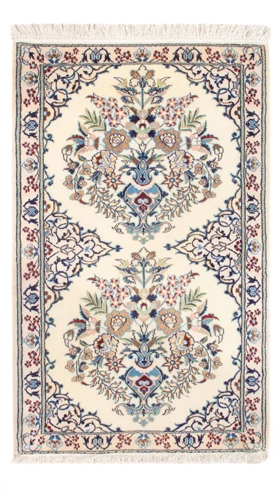 Persisk teppe - Nain - Premium - 80 x 50 cm - krem