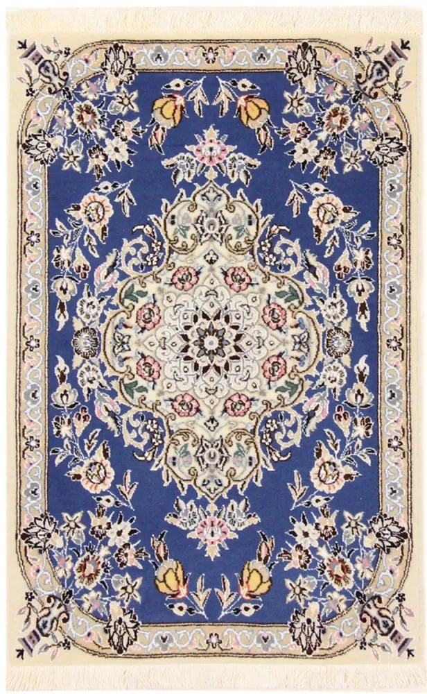 Persisk teppe - Nain - Royal - 90 x 60 cm - blå