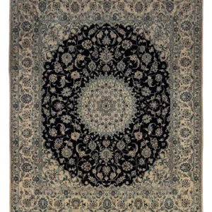 Persisk teppe - Nain - Royal - 298 x 252 cm - svart