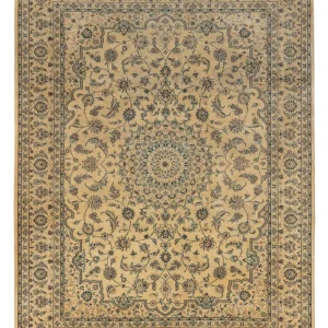 Persisk teppe - Nain - Royal - 344 x 250 cm - lysebrun