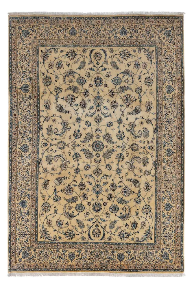 Persisk teppe - Nain - Royal - 352 x 243 cm - lysebrun