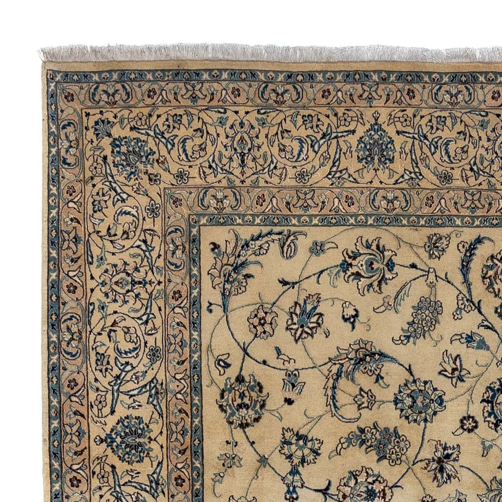 Persisk teppe - Nain - Royal - 352 x 243 cm - lysebrun