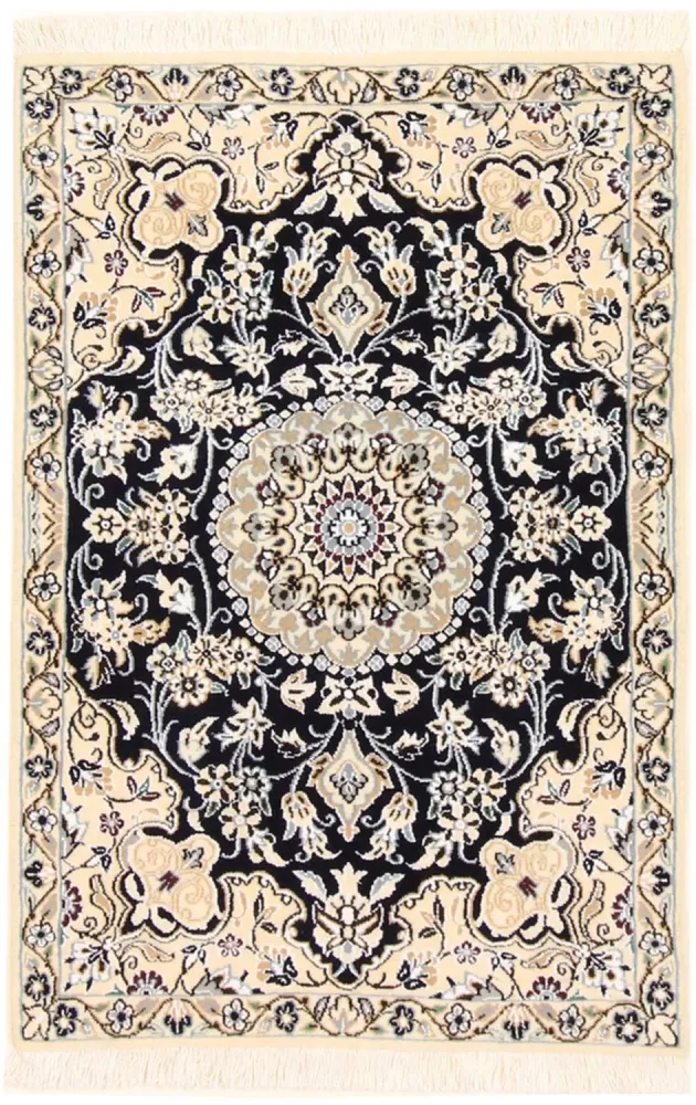 Persisk teppe - Nain - Royal - 90 x 60 cm - mørkeblå
