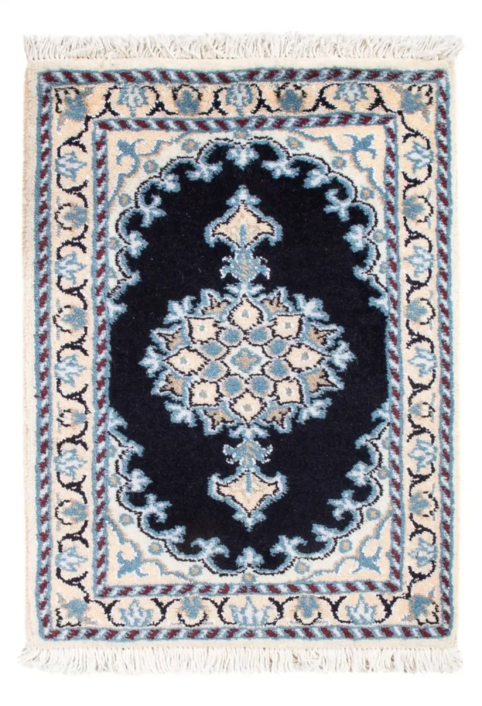Persisk teppe - Nain - Royal - 60 x 40 cm - mørkeblå