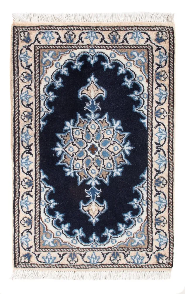 Persisk teppe - Nain - Royal - 60 x 40 cm - mørkeblå