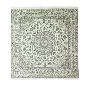 Persisk teppe - Nain - Royal square - 255 x 242 cm - naturhvit