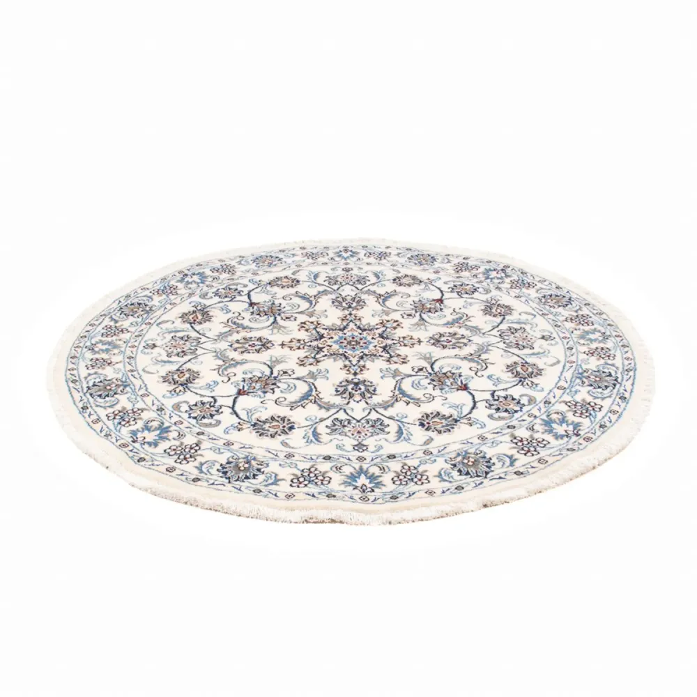 Persisk teppe - Nain rundt - 150 x 150 cm - krem