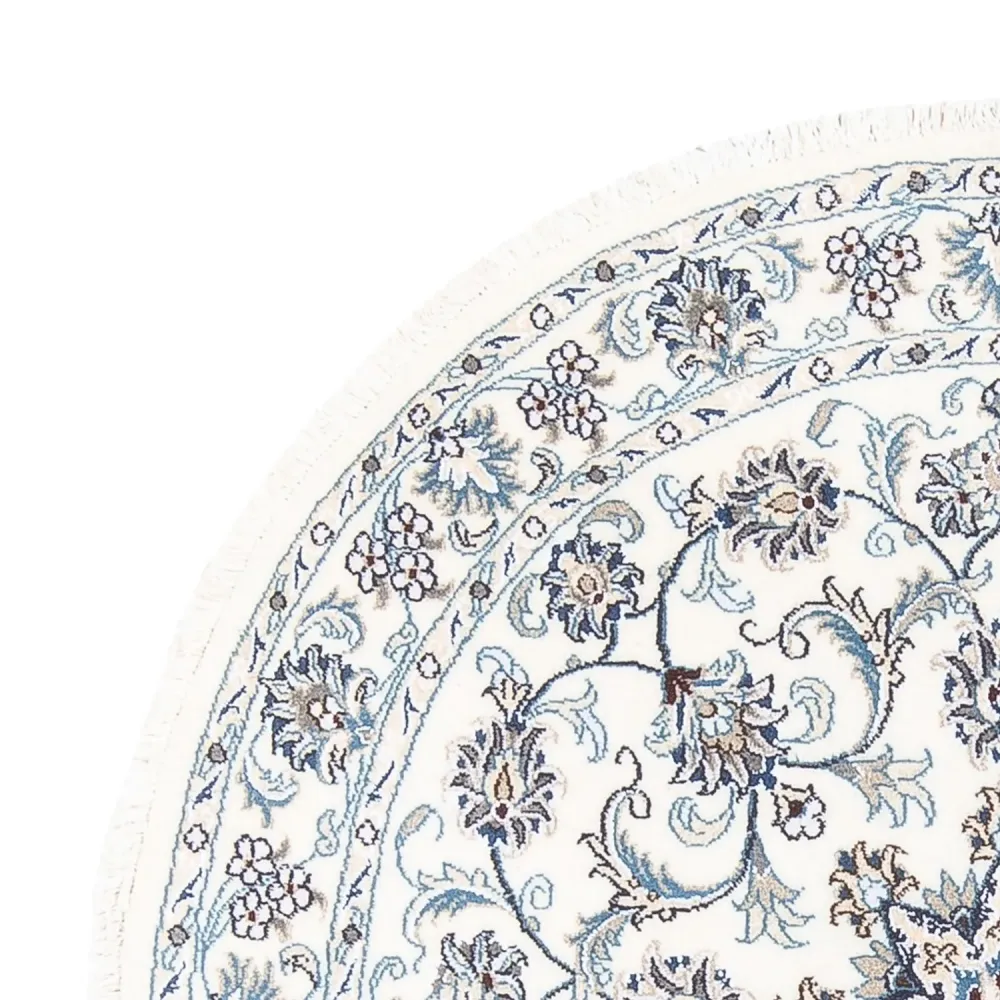 Persisk teppe - Nain rundt - 150 x 150 cm - krem