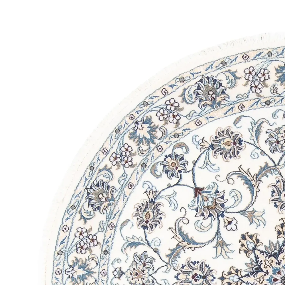 Persisk teppe - Nain rundt - 150 x 150 cm - krem