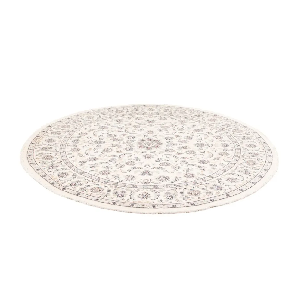 Persisk teppe - Nain rundt - 200 x 200 cm - krem
