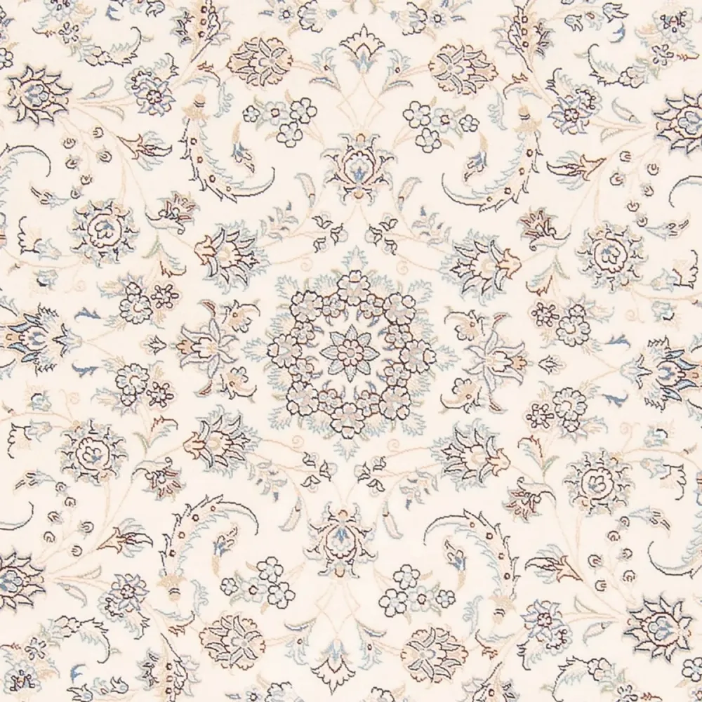 Persisk teppe - Nain rundt - 200 x 200 cm - krem