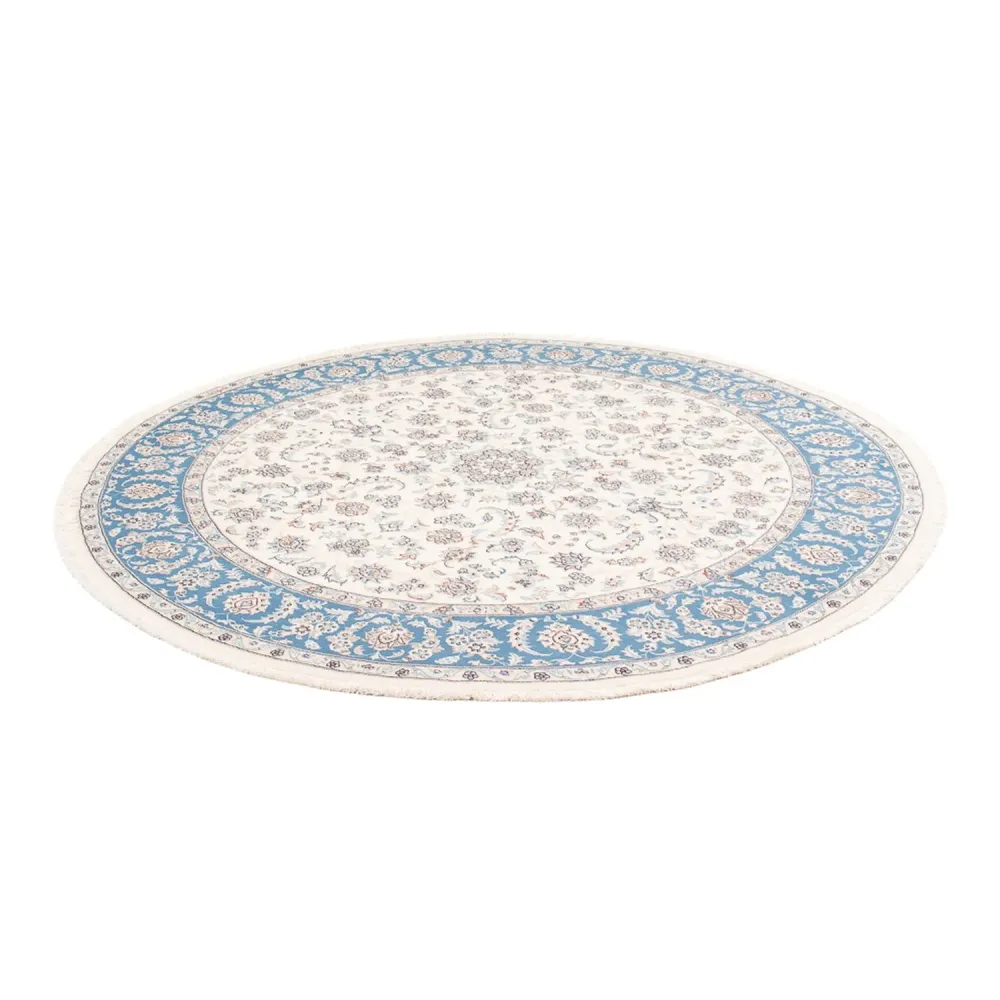 Persisk teppe - Nain rundt - 200 x 200 cm - krem