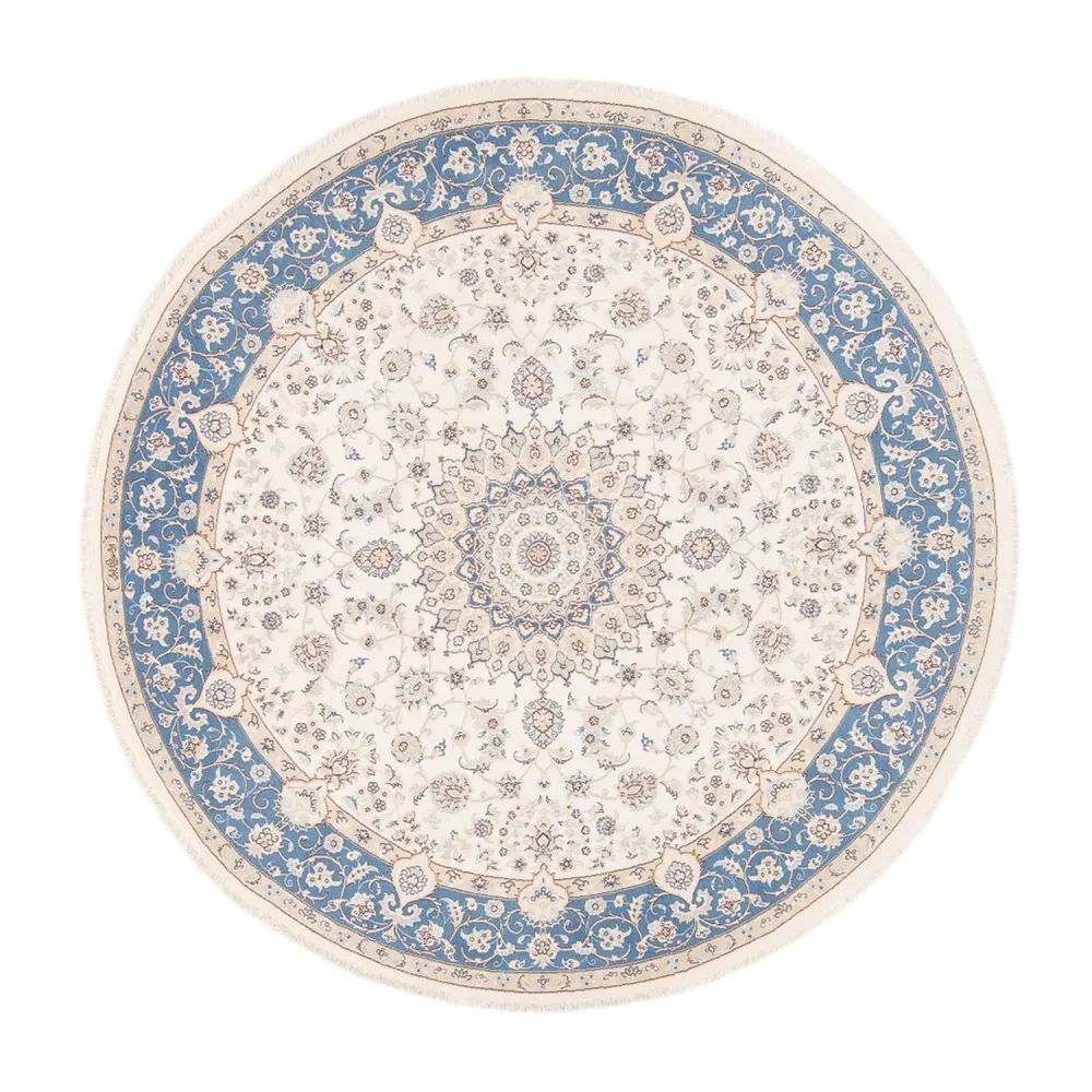 Persisk teppe - Nain rundt - 200 x 200 cm - krem