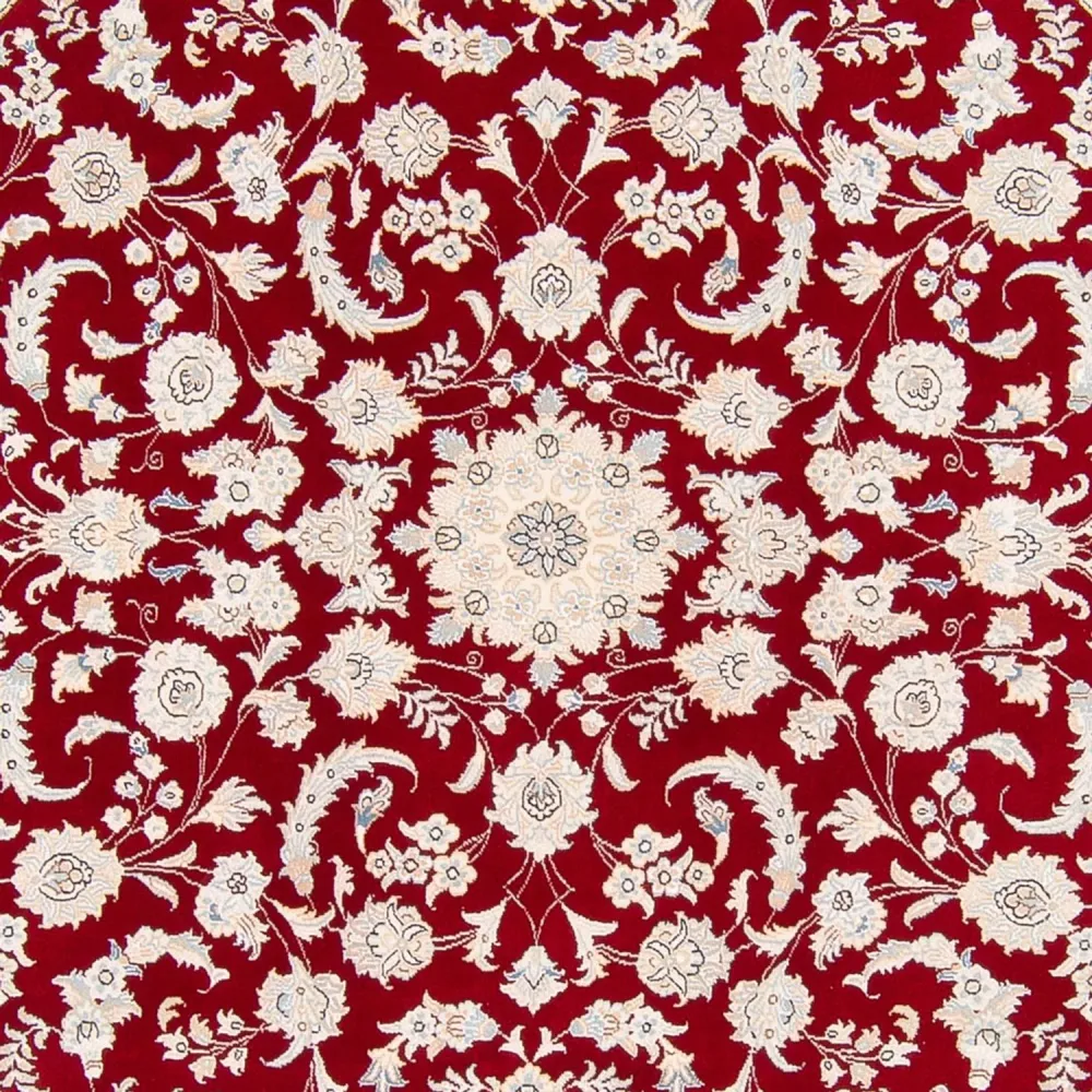 Persisk teppe - Nain rundt - 200 x 200 cm - rød