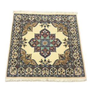 Persisk teppe - Nain square - 105 x 97 cm - naturhvit
