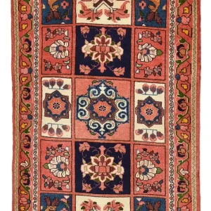 Persisk teppe - Nomadisk - 100 x 60 cm - flerfarget