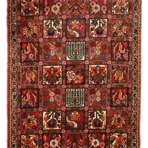Persisk teppe - Nomadisk - 100 x 64 cm - flerfarget