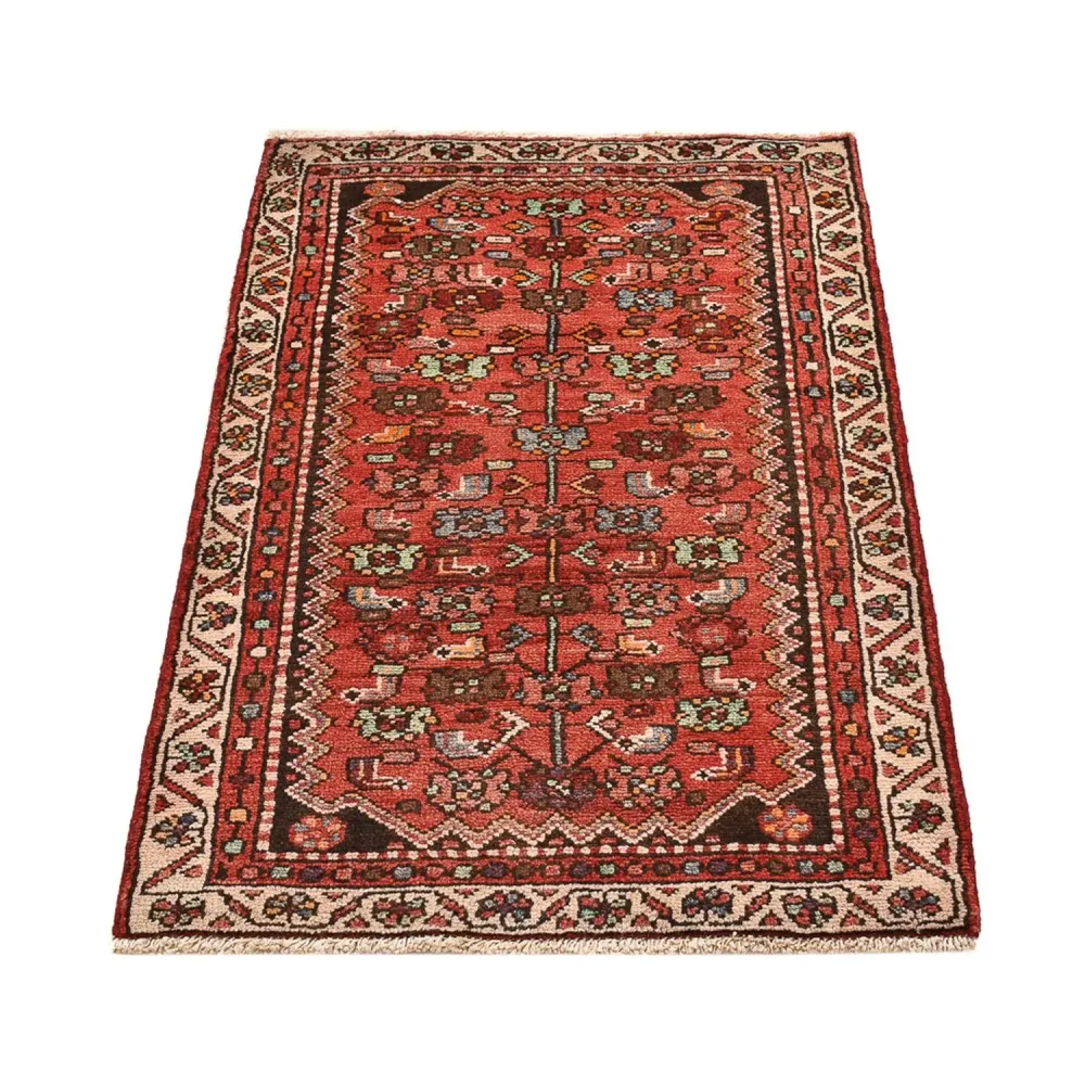 Persisk teppe - Nomadisk - 110 x 67 cm - lys rød