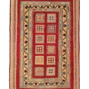 Persisk teppe - Nomadisk - 114 x 81 cm - rød
