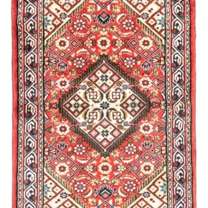 Persisk teppe - Nomadisk - 120 x 83 cm - rød